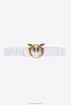 Belts | Love Birds belt with gathering Pinko WHITE-ANTIQUE GOLD T8J28976