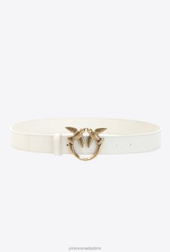 Belts | Love Birds leather belt Pinko G. MAROSO BEIGE-ANTIQUE GOLD T8J281011