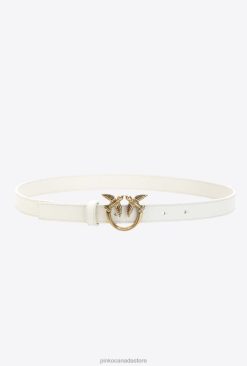 Belts | Love Birds thin leather belt Pinko G. MAROSO BEIGE-ANTIQUE GOLD T8J281037