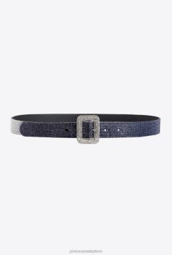 Belts | Thin belt with dégradé rhinestones Pinko BLACK/CRYSTAL T8J281001