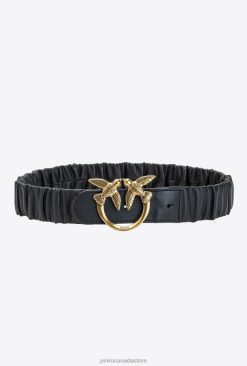 Belts | Woven Love Birds belt Pinko BLACK-ANTIQUE GOLD T8J281048