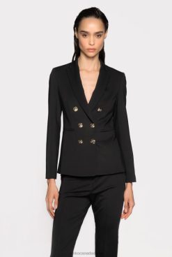 Blazers | Blazer with jewel buttons Pinko LIMO BLACK T8J28570