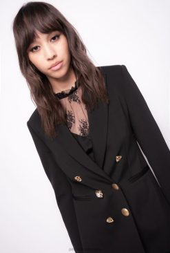 Blazers | Blazer with jewel buttons Pinko LIMO BLACK T8J28621