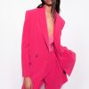 Blazers | Blazer with tie belt Pinko RASPBERRY RED T8J28580