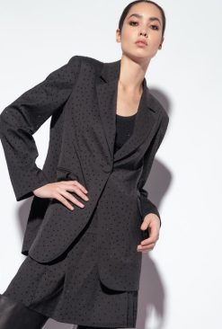 Blazers | Galleria full-rhinestone blazer Pinko LIMO BLACK T8J28619