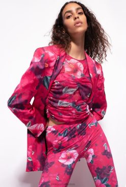 Blazers | Hibiscus-print blazer Pinko MULTI. FUCHSIA/PINK T8J28589