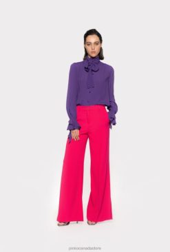 Blouses | Blouse with bow and ruching Pinko VIOLA PURPLE T8J28237