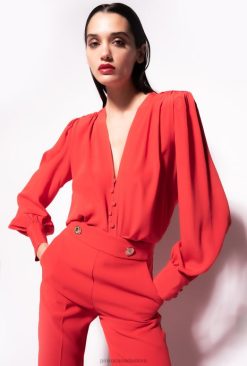 Blouses | Button-up blouse Pinko FORMULA1 RED T8J28298