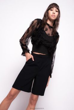 Blouses | Cropped lace blouse Pinko LIMO BLACK T8J28308