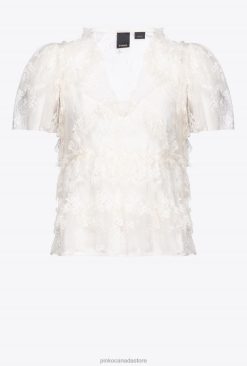 Blouses | Lace blouse Pinko CLOUD WHITE T8J28309