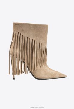 Boots | Ankle boots with fringing Pinko BEIGE-LIGHT TAUPE T8J281102