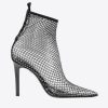 Boots | Mesh ankle boots with crystals Pinko LIMO BLACK T8J281079