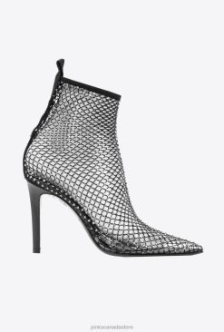 Boots | Mesh ankle boots with crystals Pinko LIMO BLACK T8J281079
