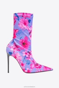 Boots | Printed mesh ankle boots Pinko LILAC/LIGHT PINK/FUCHSIA T8J281110