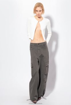 Cardigan | Ribbed open cardigan Pinko SILK WHITE T8J28513