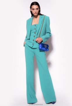 Casual Jackets | Stretch crepe Spencer jacket Pinko BLUE T8J28602