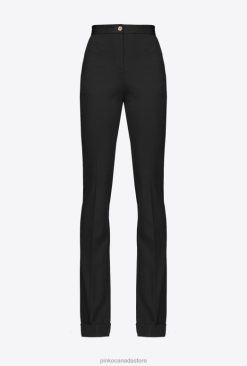 Casual Trousers | Flared high-waisted trousers Pinko LIMO BLACK T8J28653