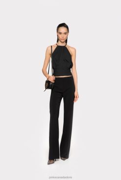 Casual Trousers | Flared stretch trousers Pinko LIMO BLACK T8J28664