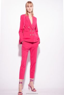 Casual Trousers | Milano-knit cigarette trousers Pinko RASPBERRY RED T8J28677