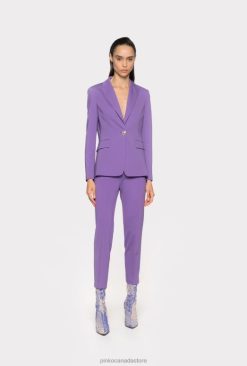 Casual Trousers | Slim-fitting technical fabric trousers Pinko LAVENDER LILAC T8J28655