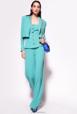 Casual Trousers | Trousers with golden buttons Pinko BLUE T8J28662