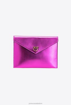 Clutch Bags | Laminated flat bag Pinko PINK-ANTIQUE GOLD T8J281201
