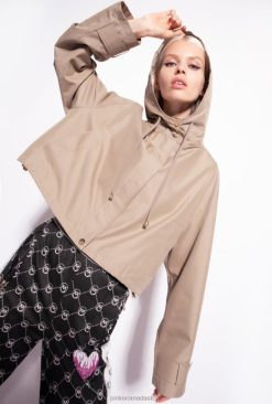 Coats | Short parka with lacing Pinko BOA T8J28842