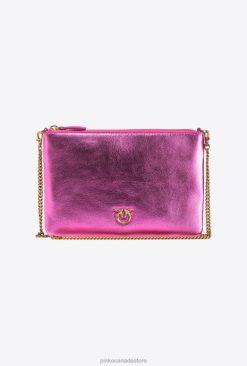 Crossbody Bags | Foiled Classic Flat Love Bag Pinko PINK-ANTIQUE GOLD T8J281197