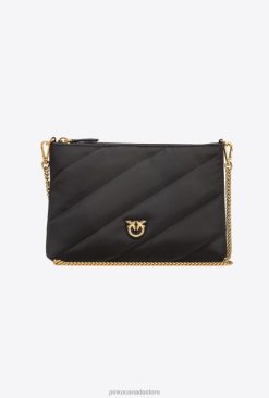 Crossbody Bags | Recycled Flat Bag Pinko BLACK-ANTIQUE GOLD T8J281273