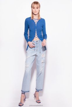 Jeans | Distressed mom-fit jeans Pinko LIGHT BLEACH WASH T8J28852