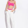 Jeans | Distressed mom-fit trousers Pinko BRIGHT WHITE T8J28873