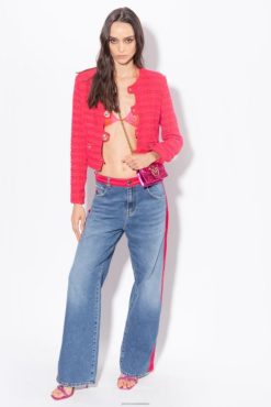 Jeans | Jeans with satin Pinko LIGHT BLUE/FUCHSIA T8J28855