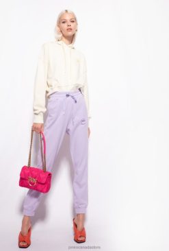 Jogging Wear and Leggings | Logo-print joggers Pinko LILAC - LIGHT SORBET T8J28715