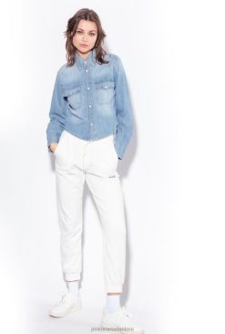 Jogging Wear and Leggings | Logo-print joggers Pinko SILK WHITE T8J28716