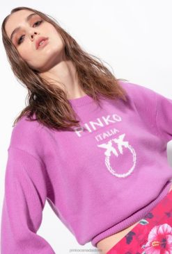 Jumpers | Love Birds pullover Pinko OPERA MAUVE T8J28508