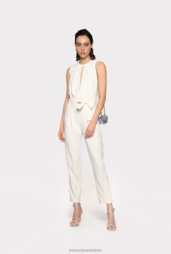 Jumpsuits and Dungarees | Jumpsuit with cut-out on the front Pinko SILK WHITE T8J2886
