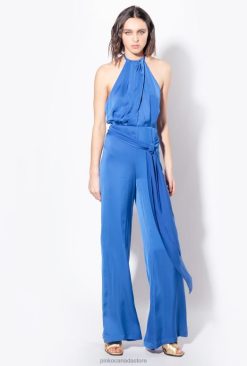 Jumpsuits and Dungarees | Light jumpsuit with sash Pinko BLUE T8J287