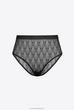 Lingerie | High-waisted lace briefs Pinko LIMO BLACK T8J28959