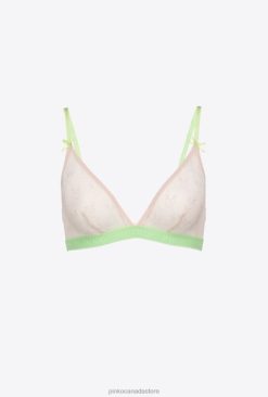 Lingerie | Lace triangle bra Pinko PINK/GREEN T8J28962