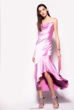 Long Dresses | Hammered satin dress Pinko ORCHID T8J2838