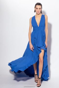 Long Dresses | Long dress with frills Pinko BLUE T8J28185