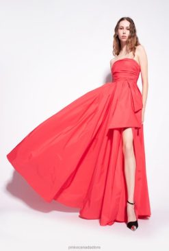 Long Dresses | Long taffeta dress Pinko AZALEA PINK T8J28219