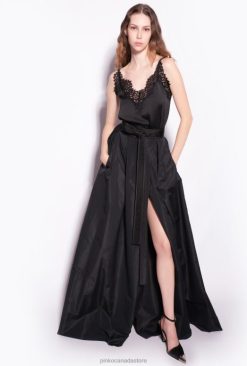 Long Skirts | Taffeta maxi-skirt Pinko LIMO BLACK T8J28911