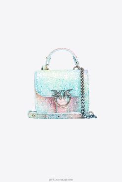 Microlove Bags | Galleria glitter Micro Love Bag Bell Pinko MULTICOLOUR GREEN-OLD SILVER T8J281231