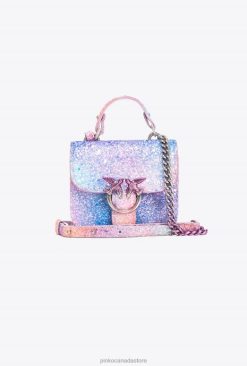 Microlove Bags | Galleria glitter Micro Love Bag Bell Pinko MULTICOLOUR PINK-OLD SILVER T8J281232