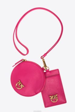 Microlove Bags | Leather neck pouches Pinko PINK-ANTIQUE GOLD T8J281257