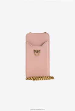 Microlove Bags | Leather smartphone holder Pinko DUSTY PINK-ANTIQUE GOLD T8J281243