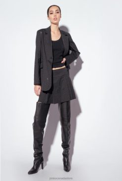 Miniskirts | Galleria full-rhinestone mini skirt Pinko LIMO BLACK T8J28815