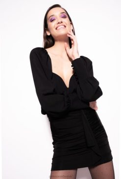 Miniskirts | Mini skirt with gathering Pinko LIMO BLACK T8J28909