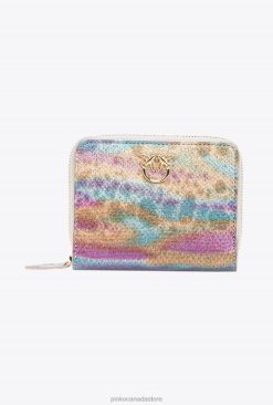 Purses | Galleria multicoloured reptile skin zip-around purse Pinko MULTICOLOUR-SHINY GOLD T8J281176